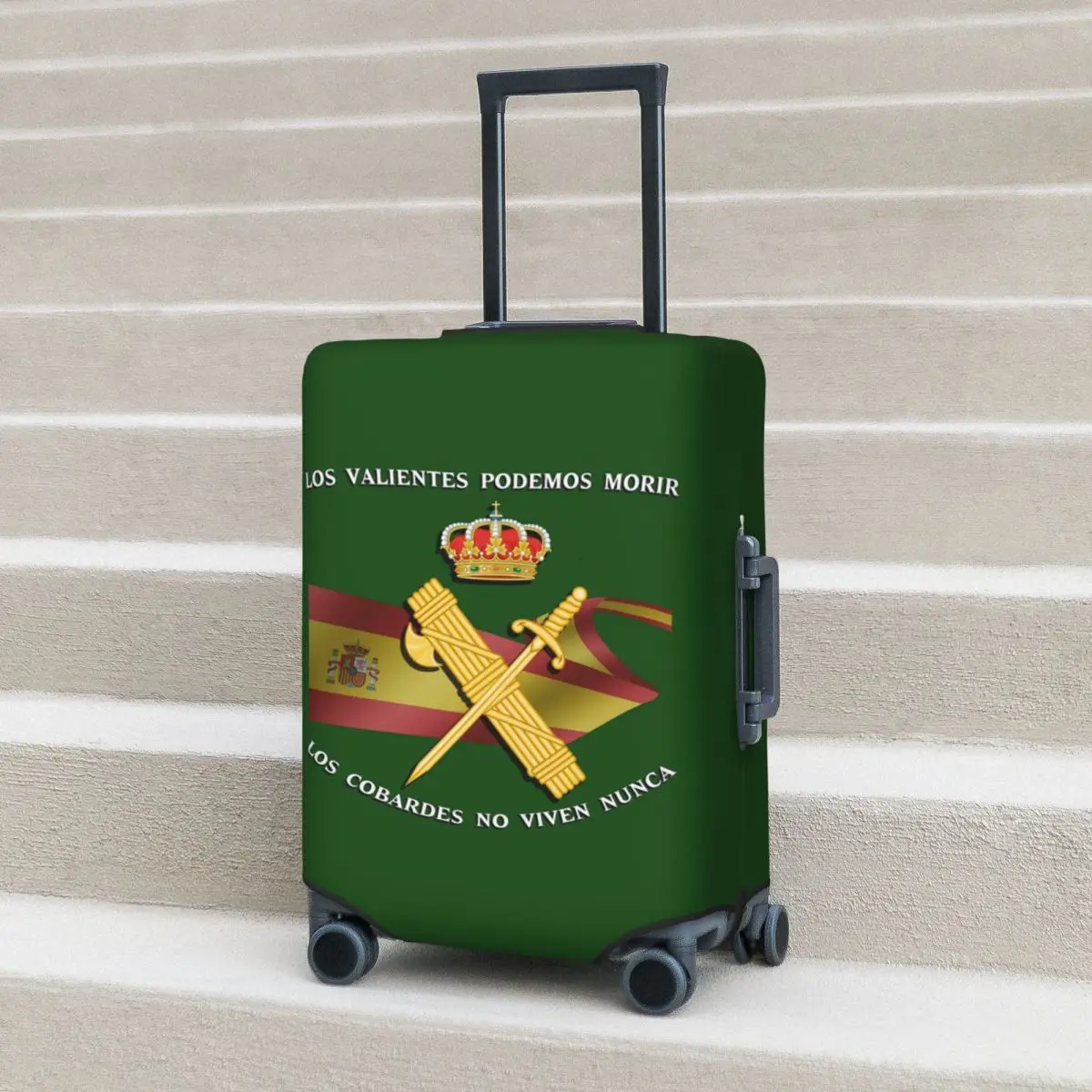 

Испанская гвардия, гражданский флаг Испании, чехол для чемодана, защитные эластичные защитные чехлы для дорожного багажа для 18-32 дюймов