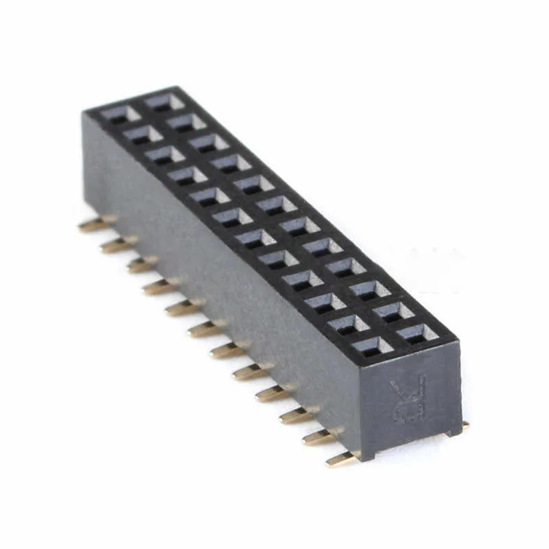 2.0MM double-row surface mount socket with 2*3/4/5/6/7/8/10/12/15/40 pins, with temperature-resistant and environmentally friend