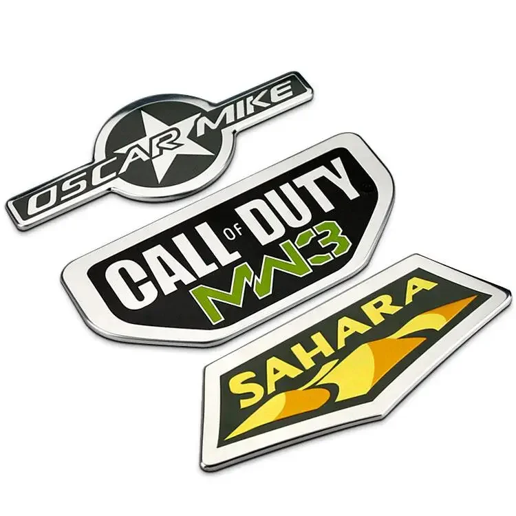 SAHARA OSCAR MIKE Call of Duty MW3 Rubicon Wrangler Unlimited Chrome Metal Styling Car Emblem Badge Sticker Auto Decal for JEEP