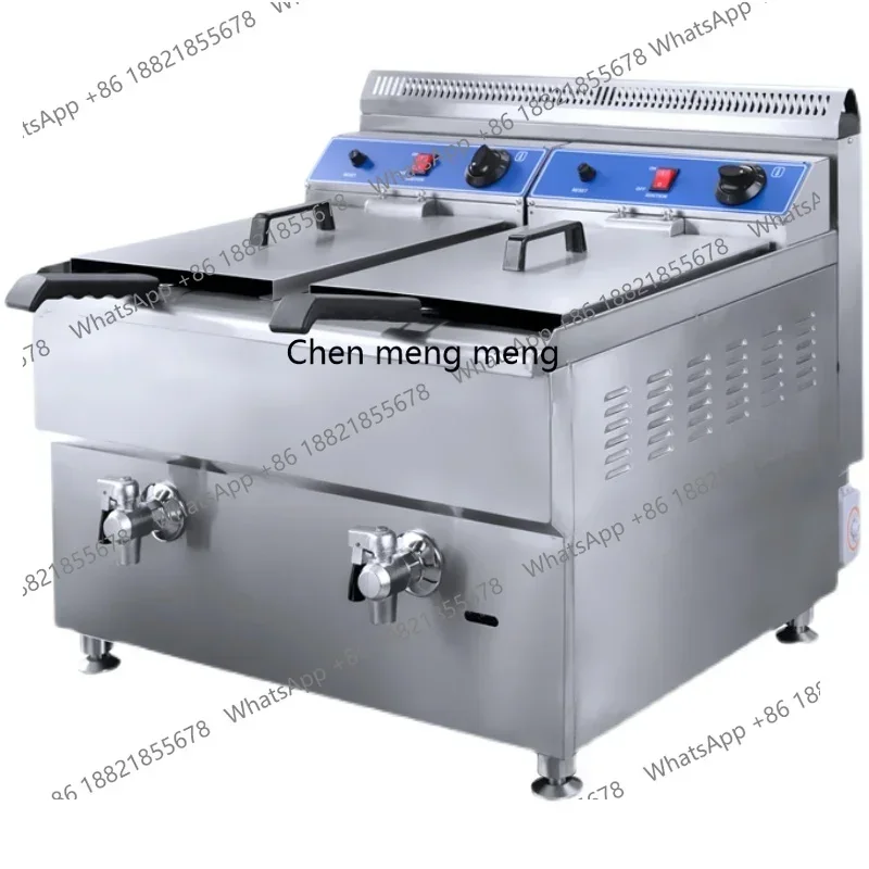 M85 Double cylinder gas temperature control fryer Commercial constant temperature large capacity fryer Temperature regulation 18