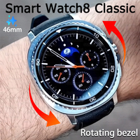 46mm Watch 8 Ultra Classic GPS Compass NFC SmartWatch Men AMOLEDS Rotating Dial BT Call 3ATM Waterproof Watch7 Upgraded Watches