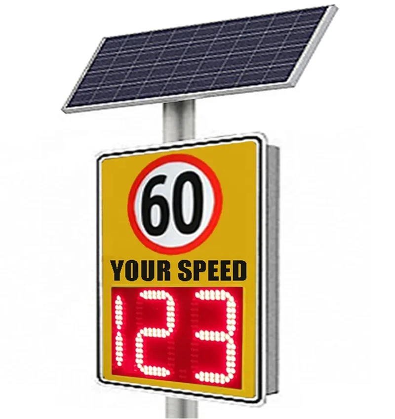 Smile Cry Fcial Radar Speed Detector LED Display Traffic Sign with Vehicle Speed Detection for Road Safety