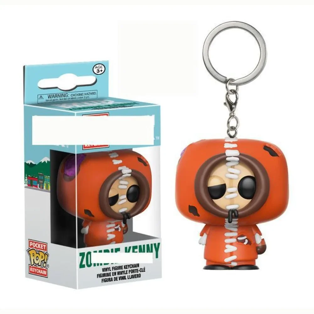 Funko POP Keychain South Park Kenny Mini Action Toy Figures Film and Television Animation Periphery Pendant Keychains Kids Gifts