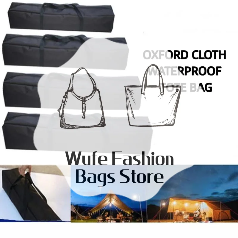 Canvas Canopy Pole Bag Camping Tent Storage Pouch Large Capacity Waterproof Travel Picnic Pack