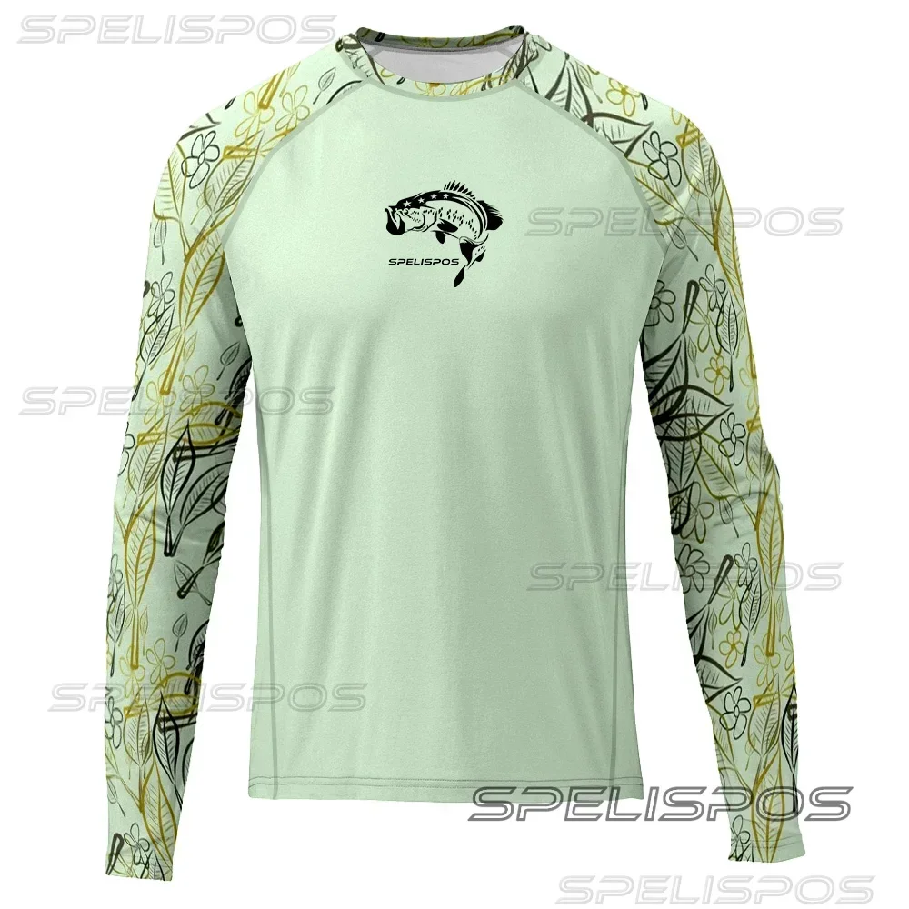 

Men Fishing Shirts Quick Drying Long Sleeved Tops Fish T-shirts Outdoor Sports UPF 50+ Sunscreen Breathable Jerseys