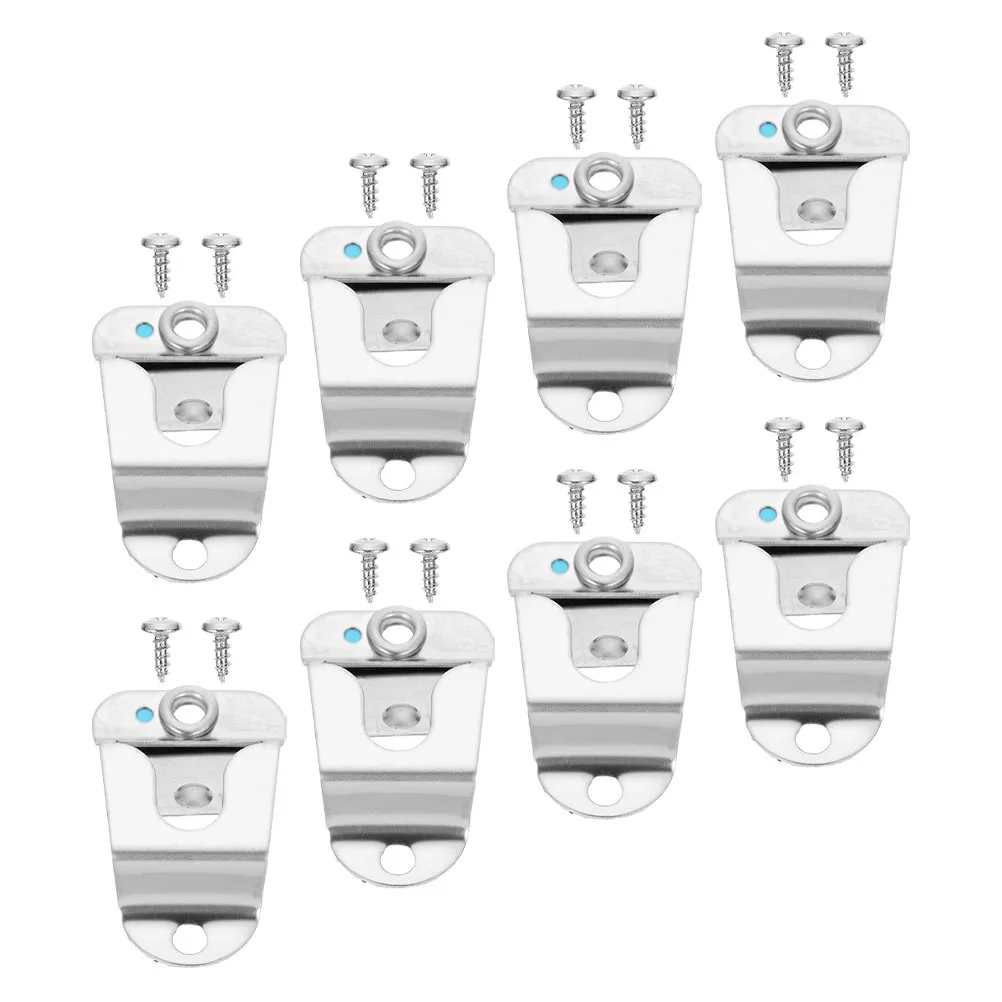 

8pcs Microphone Hook Holder Metal Mic Hanger For Car Radio Accessories Mount Clips Compatible With Gm950 Gm300