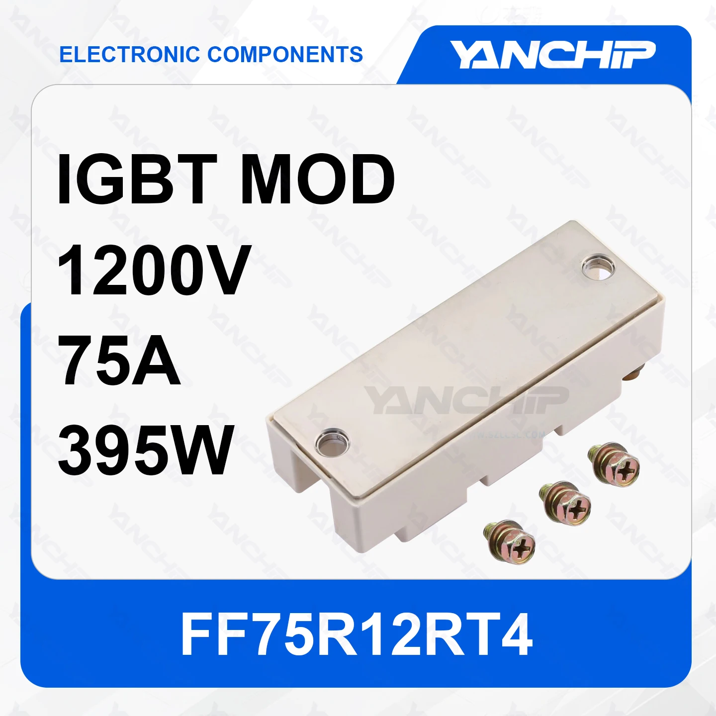 

IGBT MOD FF75R12RT4HOSA1 1200V 75A 395W 2.15V @ 15V，75A 1 mA 4.3 nF @ 25 V -40°C ~ 150°C