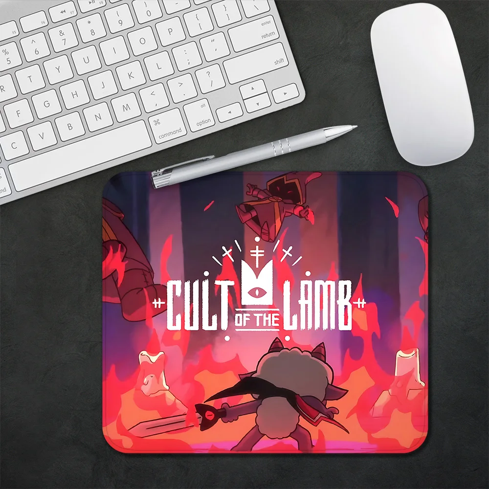 Cartoon Anime Cult of the Lambs Gaming Mouse Pad XS Small Mousepad For PC Gamer Desktop Decoration Office Mouse Mat Deskmat Rug