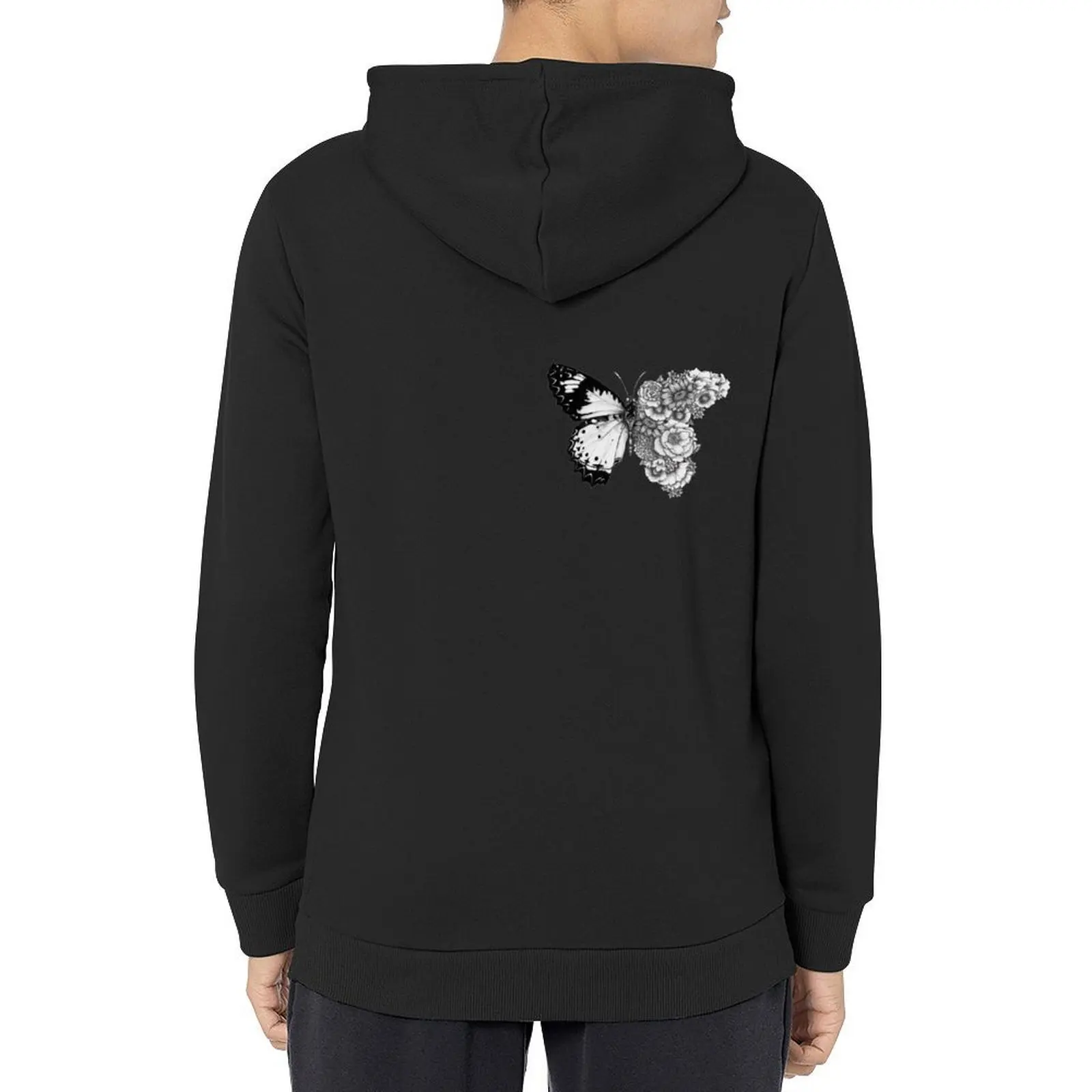

Butterfly in Bloom Hoodie mens designer clothes men's autumn clothes anime clothes mens hoodie graphic