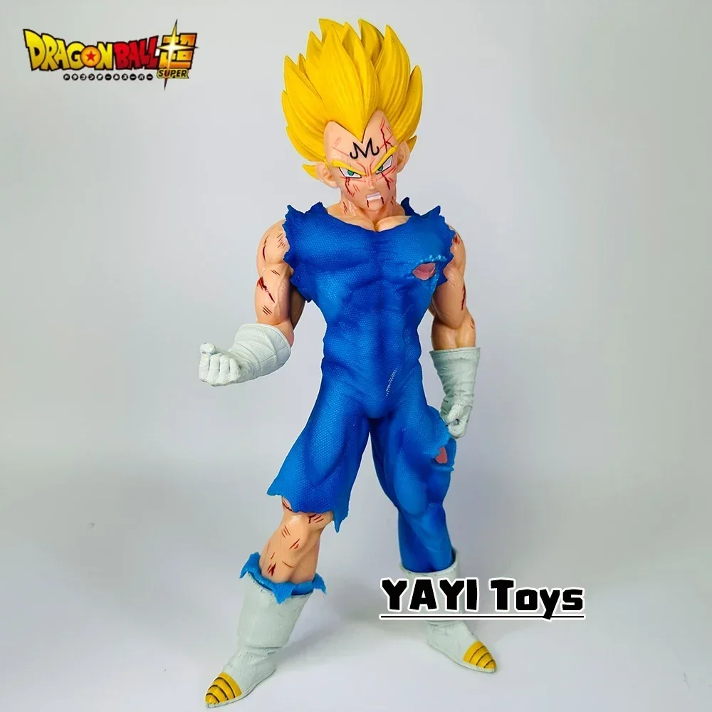 

20cm Dragon Ball Anime Figure Vegeta GK Action Figures Battle Damage PVC Model Collection Ornament Desktop Decorations