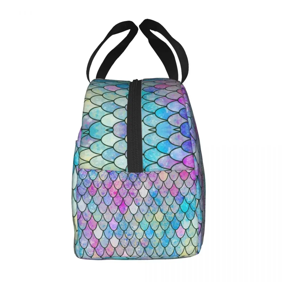 Colorful Magic Mermaid Scales Thermal Insulated Lunch Bags Fishscales Portable Lunch Container School Outdoor Storage Food Box