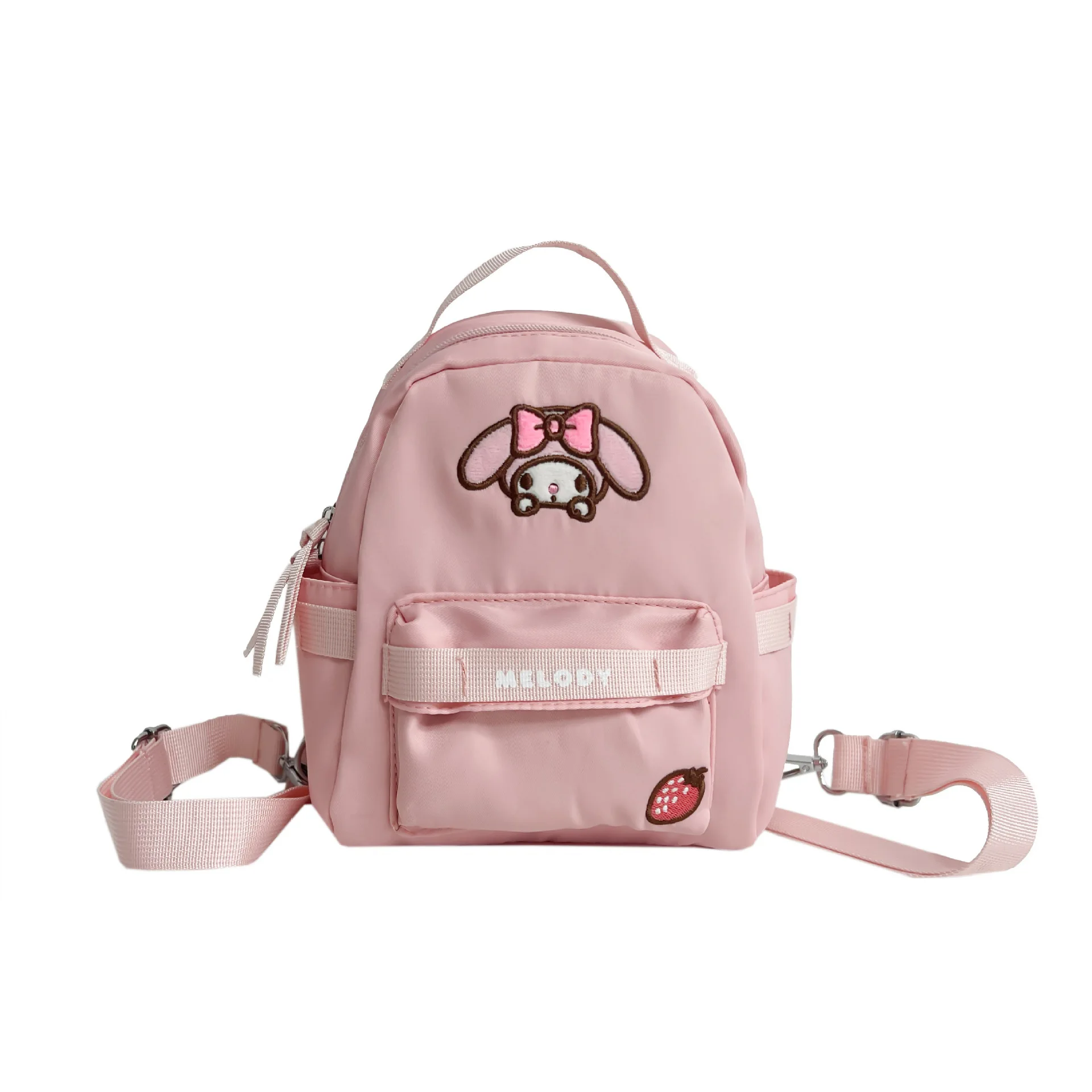 Mochila Sanrio Melody Cartoon para meninos e meninas, leve e grande capacidade, bolsa infantil simples estilo coreano, nova