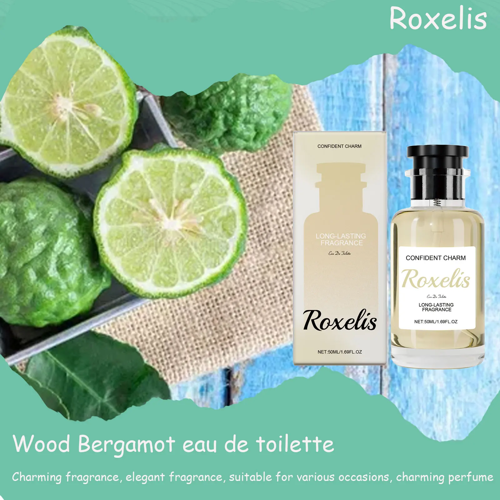 

Roxelis долговечная туалетная вода унисекс с деревянным бергамотом - очаровательный элегантный аромат для ежедневных/дата/рабочих мероприятий