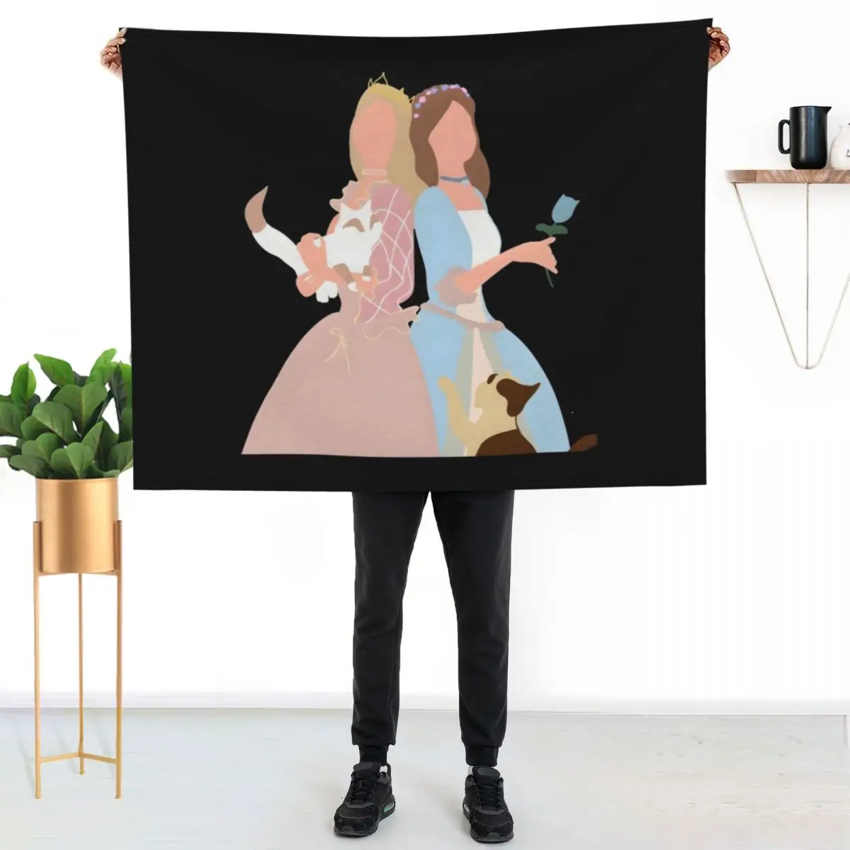

Princess and The Pauper Pullover Sweatshirt Throw Blanket Men's Soft Warm Throw Blanket for Couch