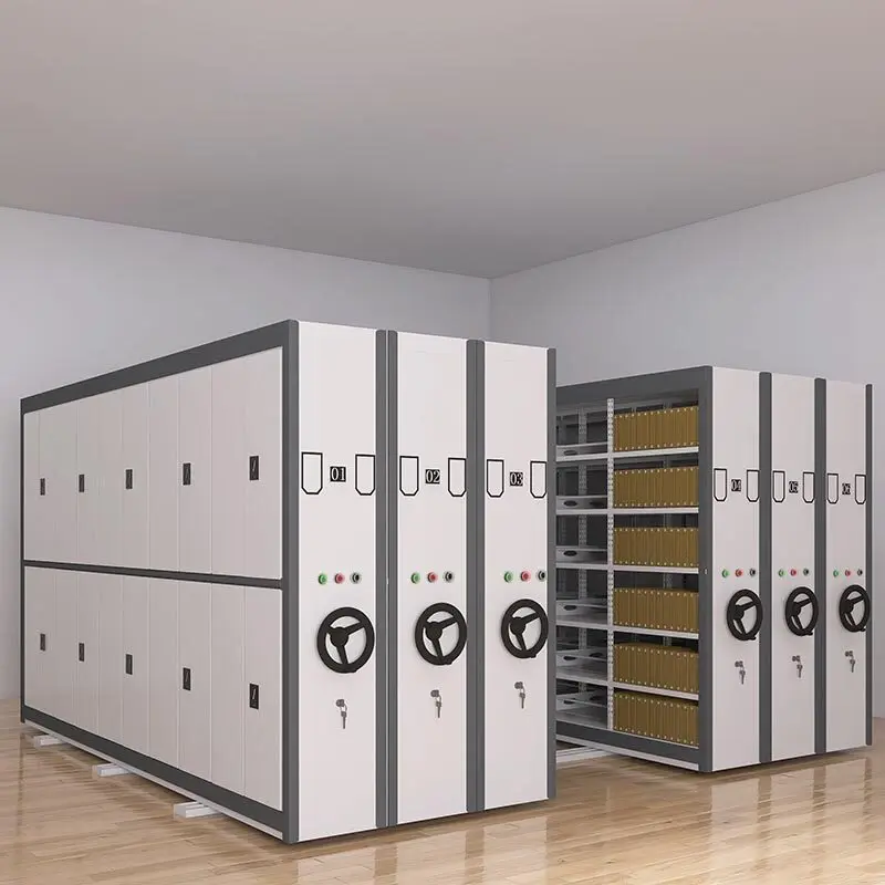 Hand crank dense Case  File  Mobile intelligent  rack Data cabinet Financial certificate cabinet manufacturer