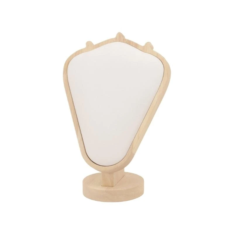 

652F Sturdy Lint Covered Necklace Bust Portable Jewelry Organization Home Accessory Necklace Display Rack Decoration