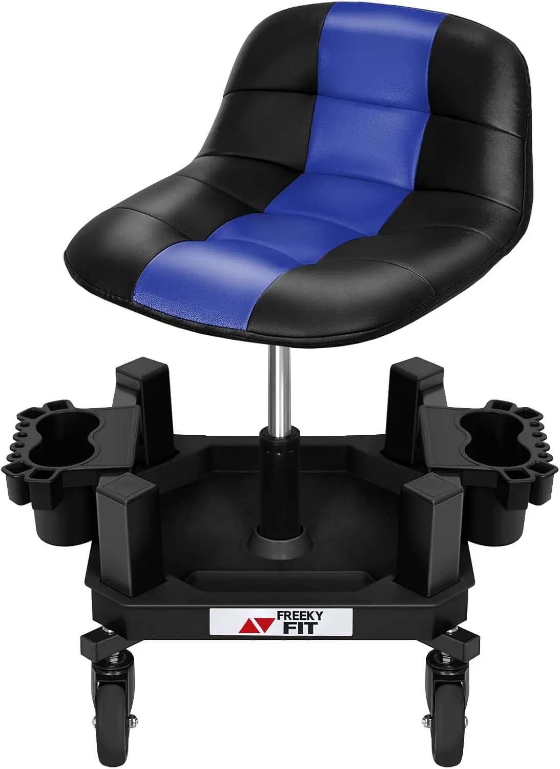 Rolling Stool with Wheels, Adjustable Shop Stool Mechanic Chair Seat Garage Shop Roller Work Chair Mobile Rolling Seat