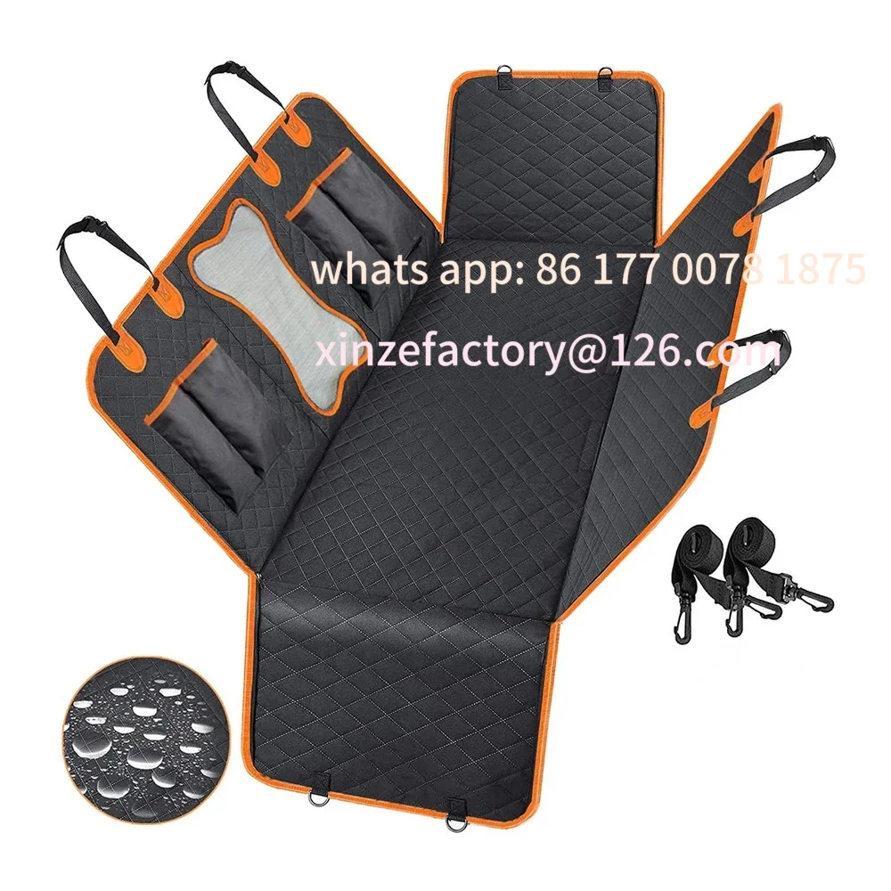 Customizable Dog Car Seat Cover Waterproof Pet Travel Dog Carrier Hammock Car Rear Back Seat Protector Mat Safety