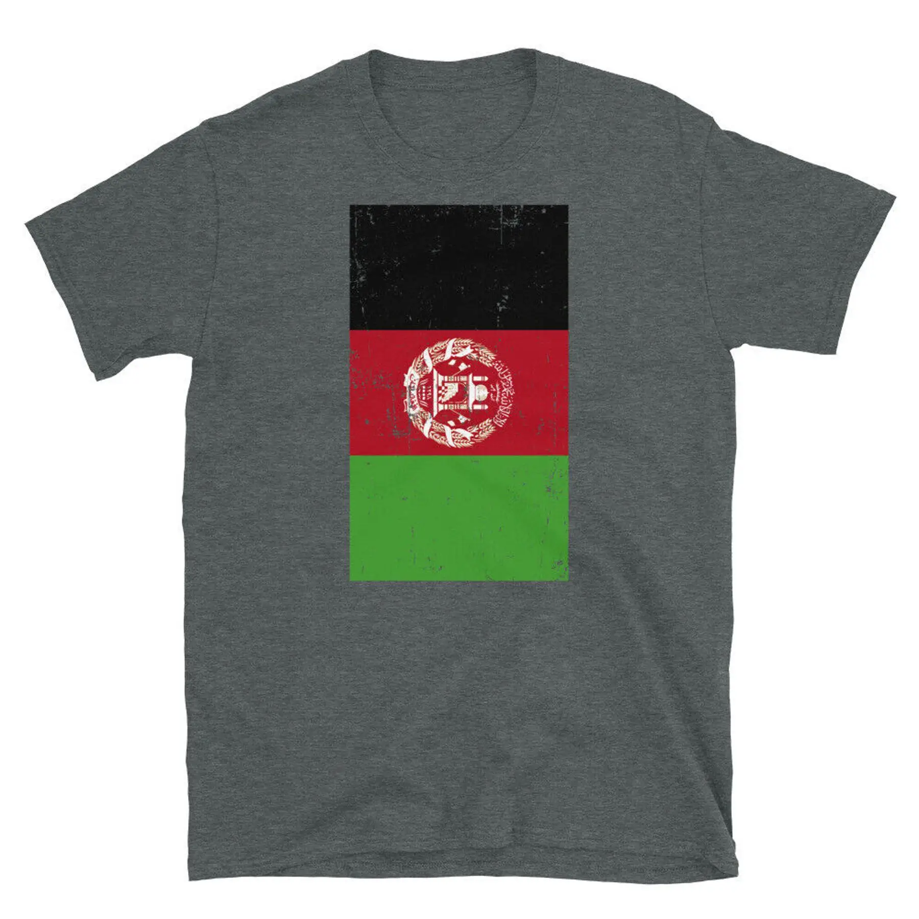 Afganistán Asia del Sur Kabul bandera desgastada camiseta unisex de manga corta