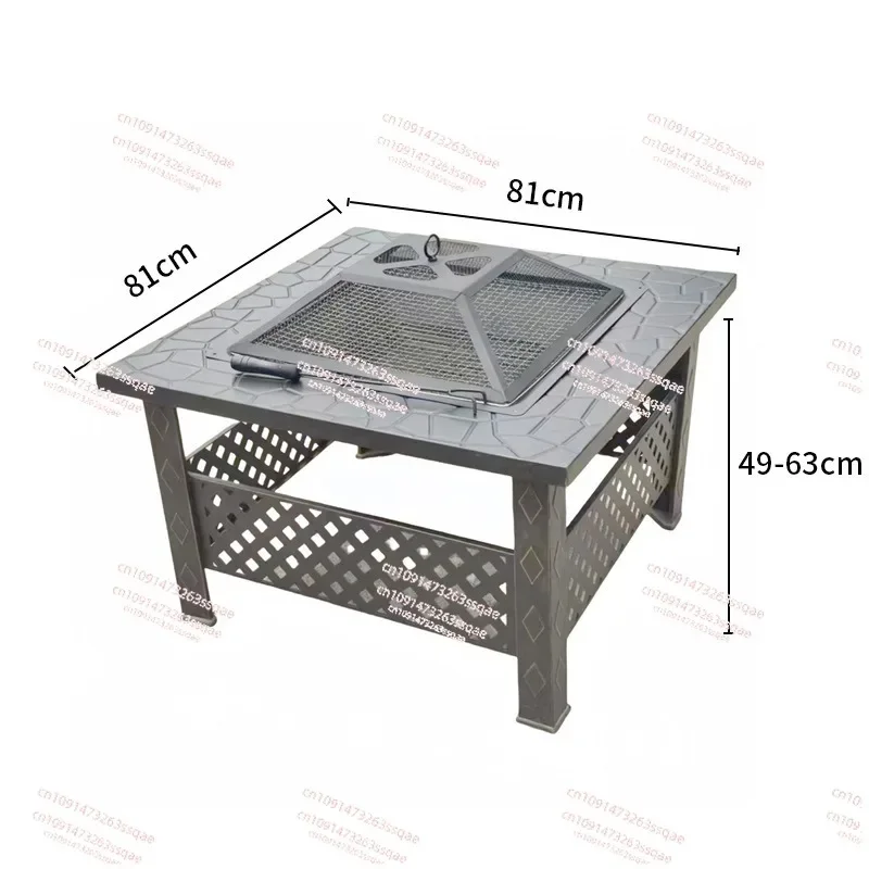 

Garden raised movable barbecue table Indoor enclosure stove Tea grill stove