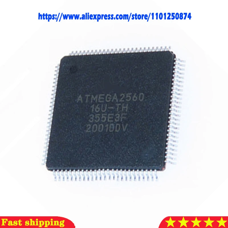 5pcs ATMEGA2560-16AU ATMEGA2560 16U-TW ATMEGA2560 QFP-100  original In Stock