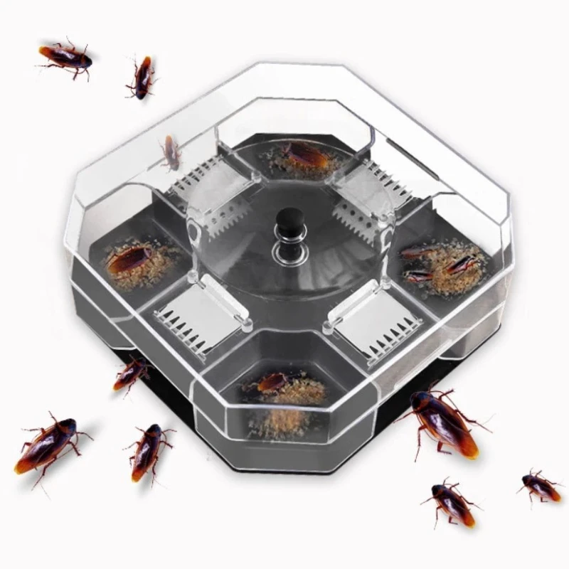 

1pc, Reusable Roach Catcher: 1pc Cockroach Trap Box For Indoor Kitchen, Non-Toxic Roach Killer, Pest Control