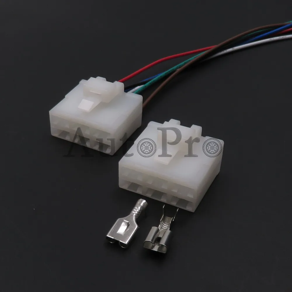 

1 Set 6 Hole AC Assembly 7123-2262 Auto Connector 6.3mm Socket High Current Plug