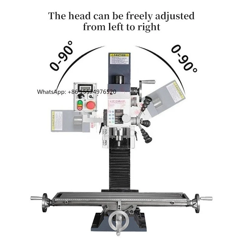 Milling Machine LY-7028VS 7025VS with Linear Scales Automatic Feed Base Cabinet for Matel Cutting Driller Miller Tools