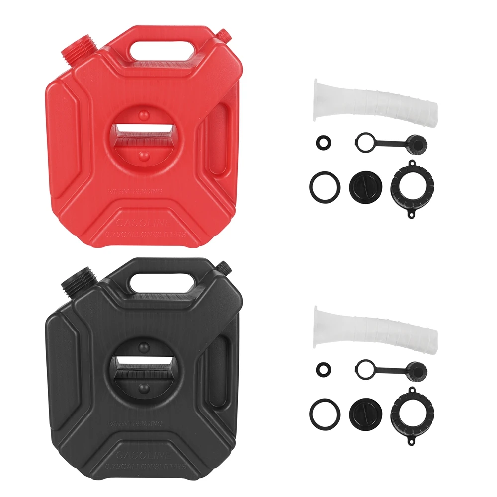 3L Universal Petrol Cans with/without Bracket Lock Cars Motorcycle Fuel Tank Gas Spare Jerry Can Gasoline Oil Container