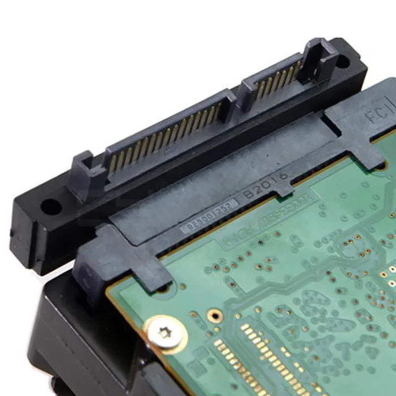 90 Degree Up Angled SATA 22Pin 7+15 Male to SATA 22Pin Female Extension Convertor Adapter