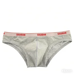 Men Brief Underwear Skin Fridnly Cotton Breath Comfort Bikini Youth Low-rise U Convex Pouch Mankini Male Sexy Sweat Absorp Tanga