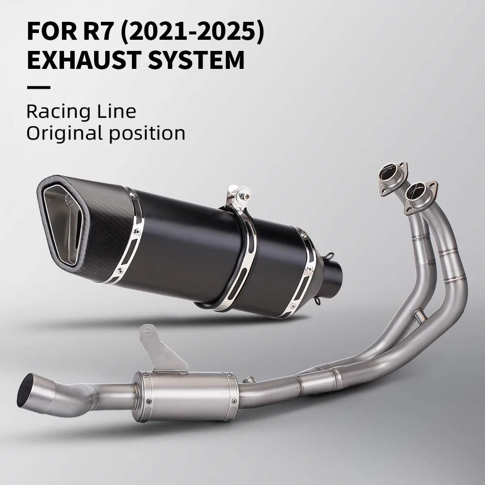 

For YZF-R7 MT07 FZ07 XSR700 S-Y7R8-HEGEHT motorcycle exhaust full system sliding sleeve set (2021-2025)