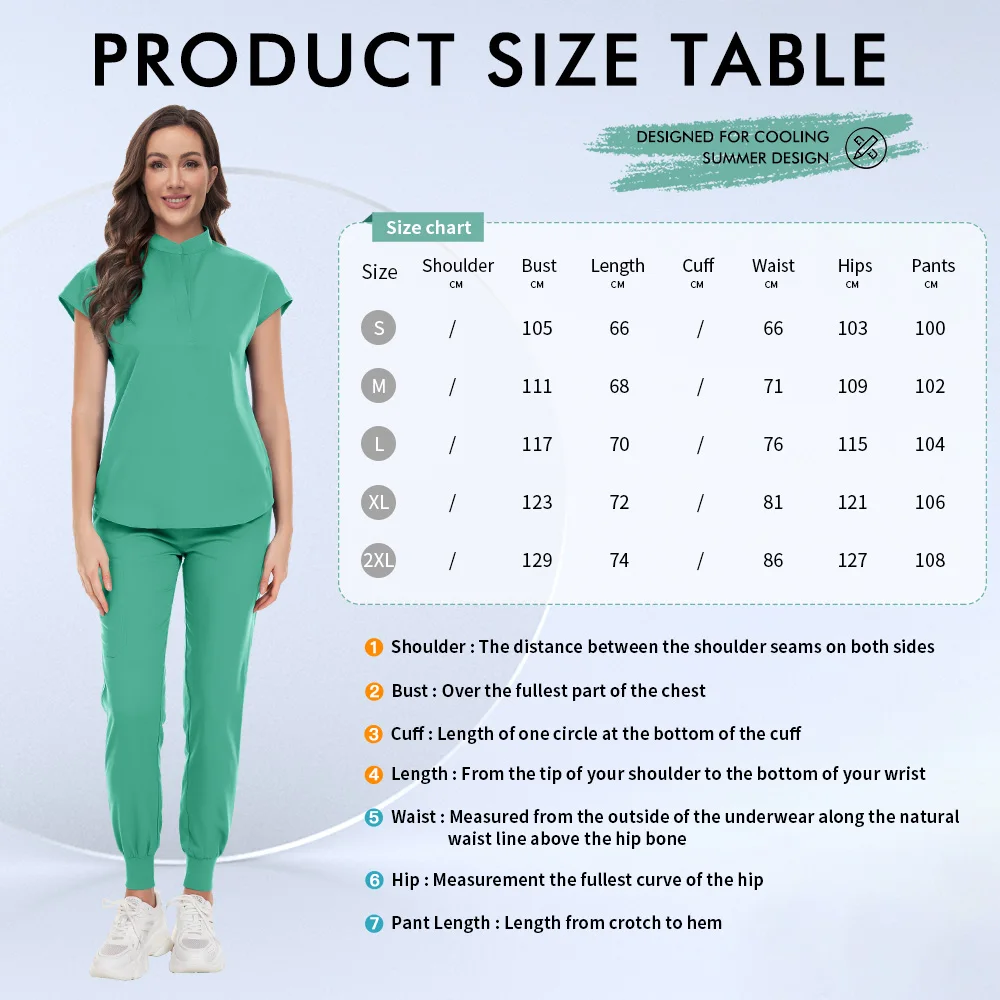 Niaahinn الزي الطبي عالي الجودة مستشفى معاطف للأطباء والممرضات الدعك مجموعات النساء ملابس التمريض طبيب الأسنان زي ملابس العمل السريرية