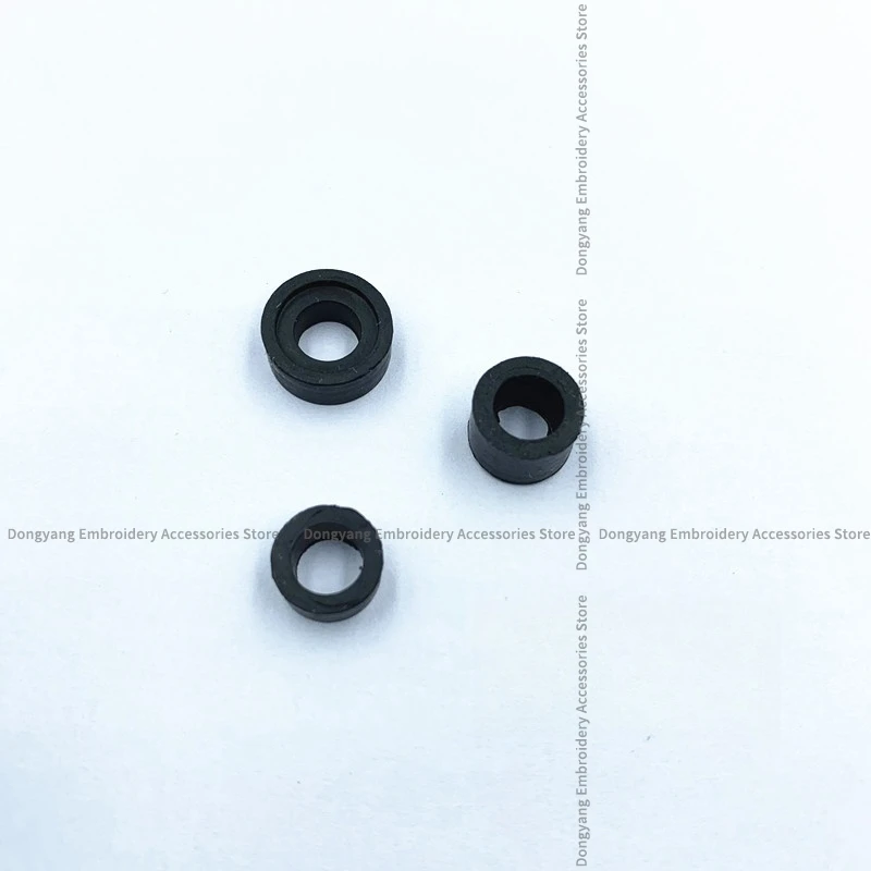 100PCS Needle Rod O-Ring Thickness 5mm 7.2mm Black Rubber Pad High Speed Machine Groove 5mm O-Ring Computer Embroidery Machine