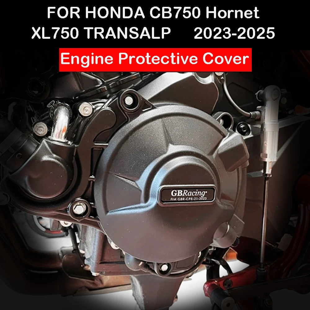 

For HONDA CB750 Hornet 2023 2024 2025 & XL750 Transalp 2023 2024 2025 Motorcycle Engine Cover Protection GBRacing