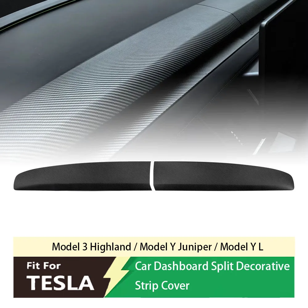 Suitable for Tesla Model 3 Highland Model Y Juniper Model Y L 2025 front dashboard cover split ABS panel decoration car interior