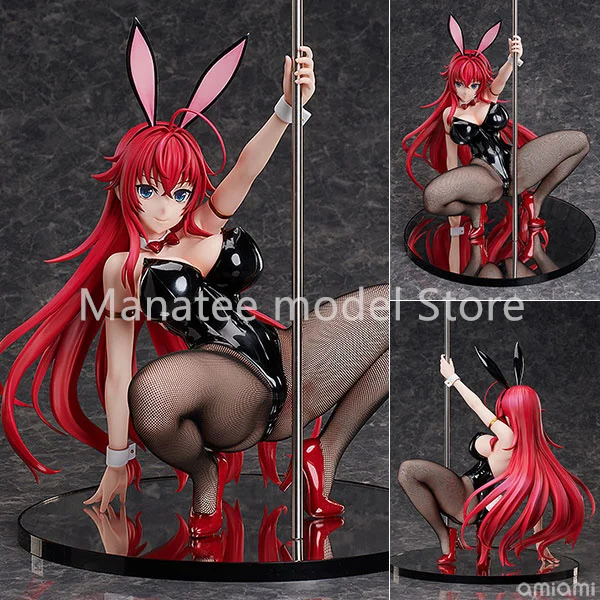 FREEing Original High School D x D HERO Rias Gremory Bunny Ver. 2nd 1/4 PVC Action Figure Anime Model Toys Collection Doll Gift