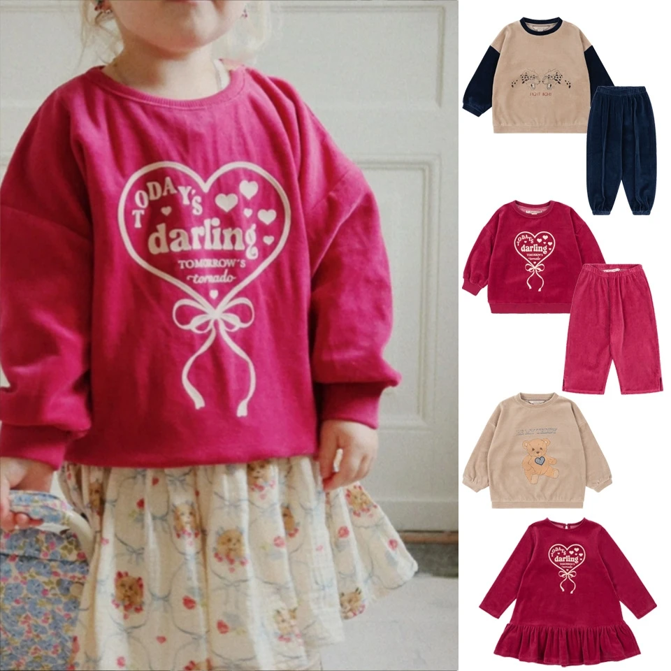 Presale 2025 جديد الخريف الشتاء ملابس الأطفال الفتيان الفتيات بلوزات السراويل طفل الفتيات عيد الميلاد فستان الأميرة الملابس #1