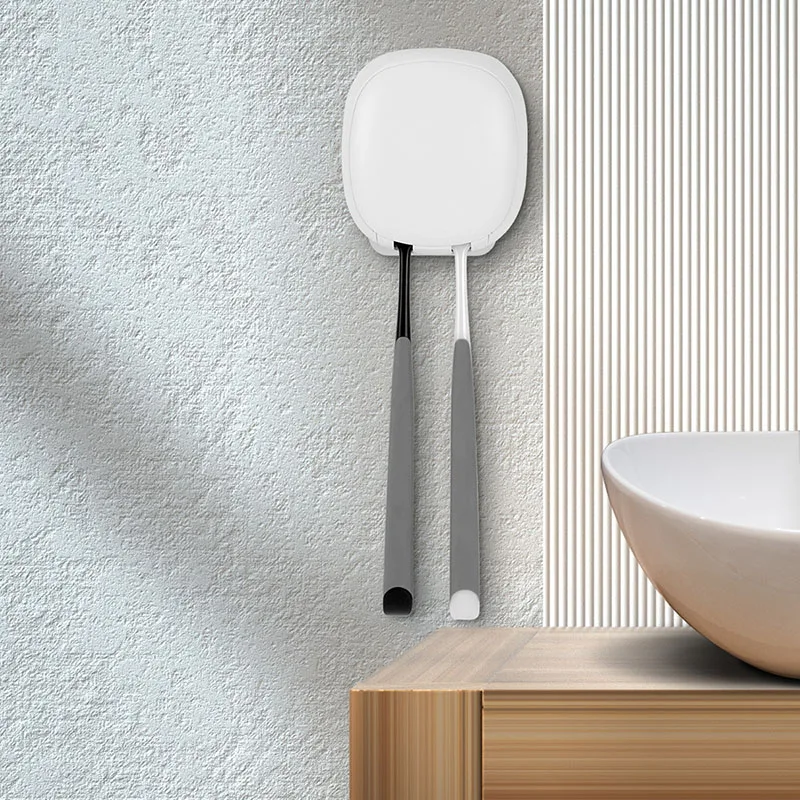 กล่องพลาสติกเก็บแปรงสีฟันฆ่าเชื้อแบบติดผนังแบบไม่ต้องเจาะรูแปรงสีฟันฆ่าเชื้อแบบชาร์จไฟ UV