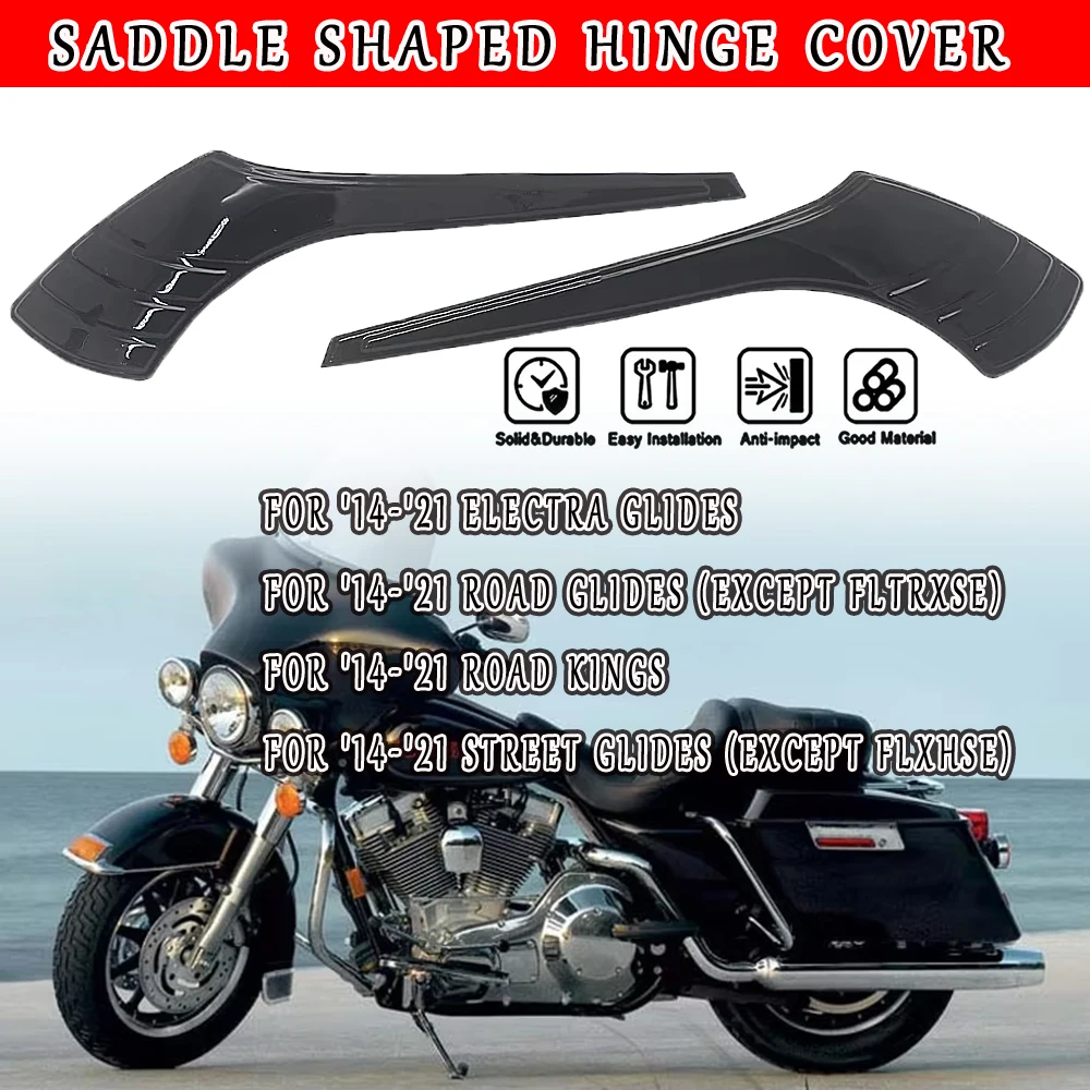 

Черная трехстрочная крышка подвески седла, новый аксессуар для моделей мотоциклов Electra Road Street Glides и Road Kings 2014-2020 гг.