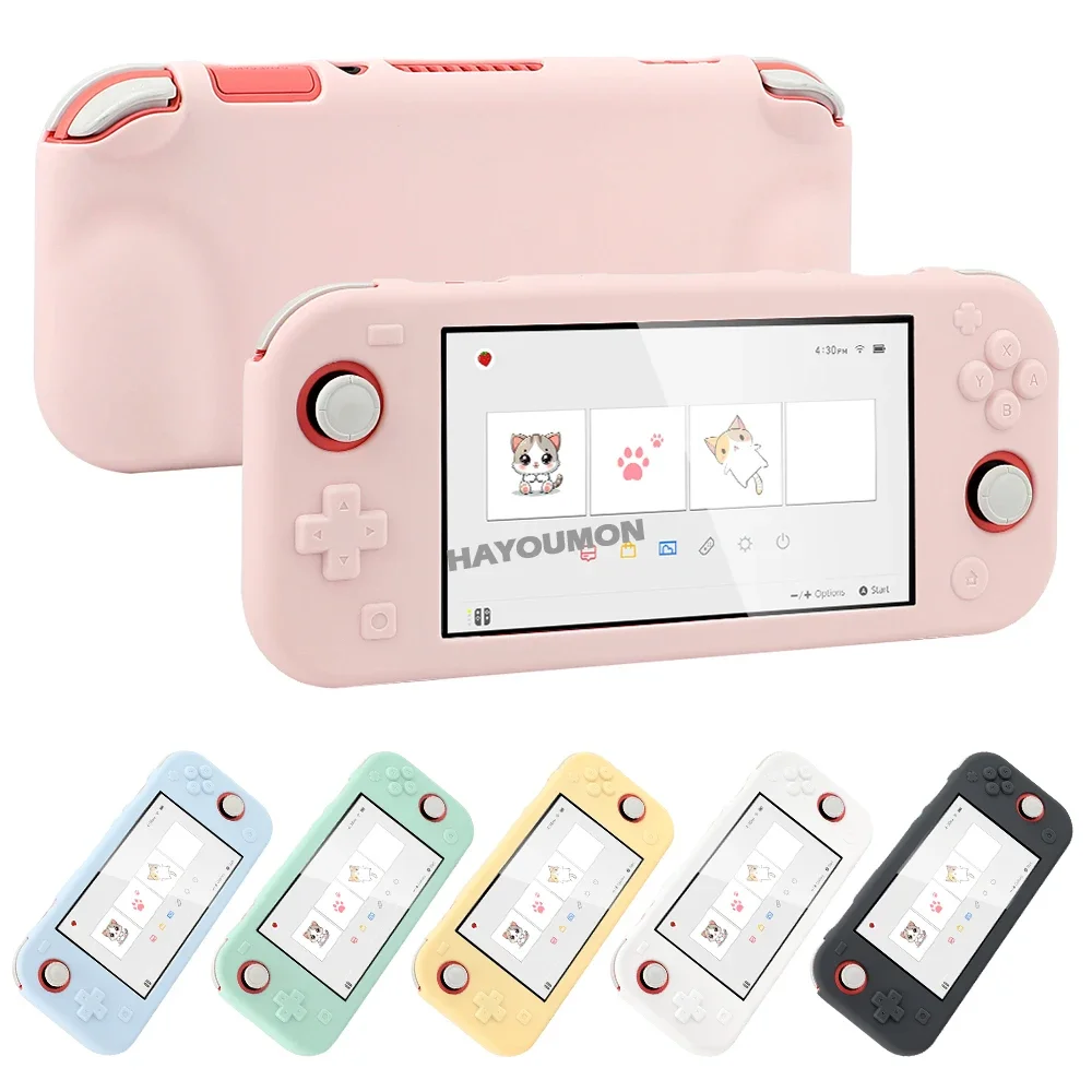 6 Farben Schutzhülle Silikon All-Inclusive Soft Shell für Switch Lite Anti-Rutsch Gamepad Cover Skin Case Spielzubehör