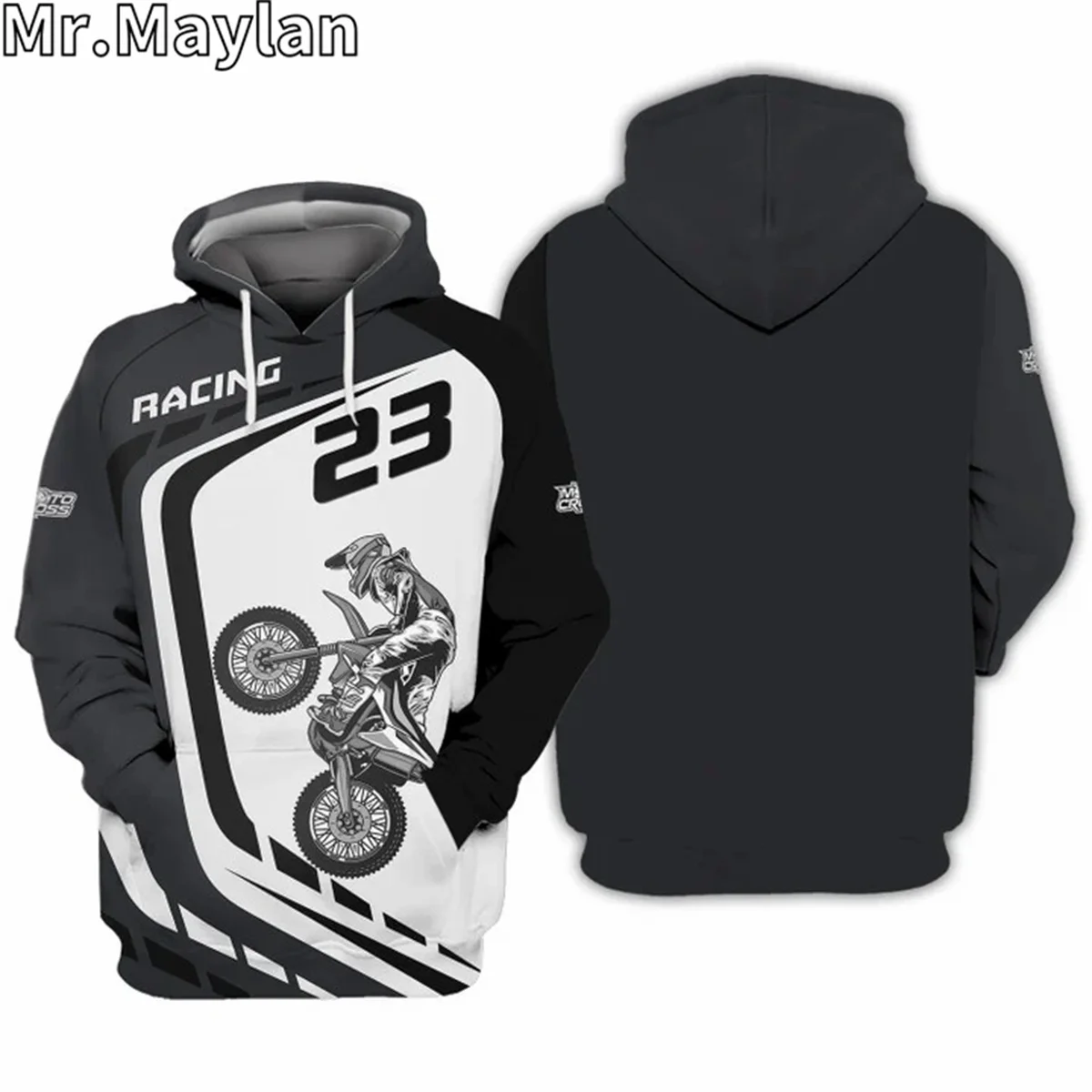 

CUSTOM RACING JERSEY Gray MOTOCROSS 3D Printed Hoodie Men/Women Sweatshirt Streetwear Zip Pullover Casual Jacket Tracksuits-066