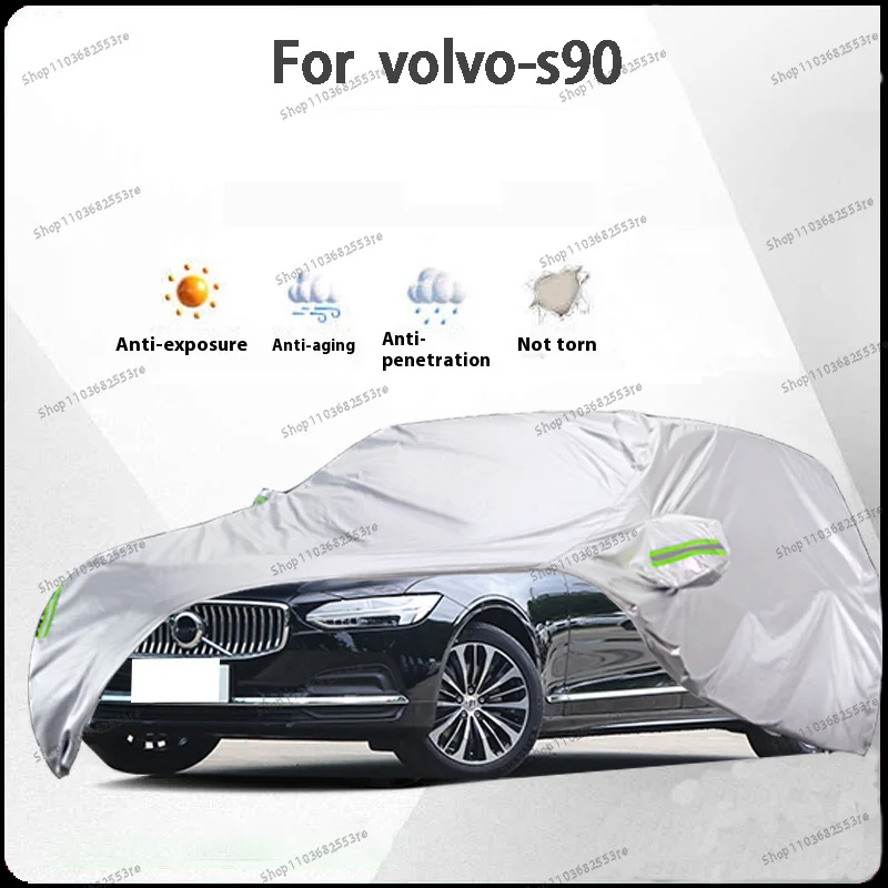 

For Volvo S90 Fit Car Cover Waterproof, Dustproof, Sunshade (UV), Snowproof | Silve Full Cover with All-Day Protection