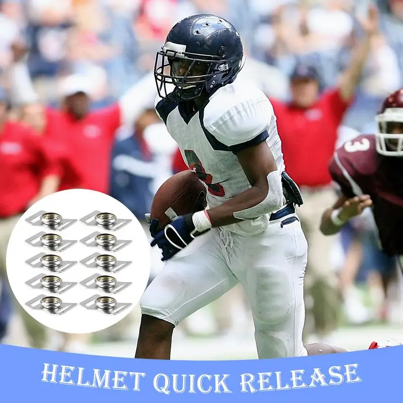 

Комплект быстроразъемных пряжек для шлема, 10 адаптеров для подбородка из нержавеющей стали, аксессуары для шлема, многофункциональные комплекты ремонтных адаптеров