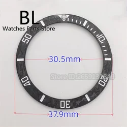 BLIGER 38mm Carbon Fiber Watch Bezel High Quality Insert New Material Design Black Red White Orange Fit 40mm 41mm Watch Case