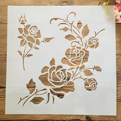 30*30cm Rose Flowers DIY Layering Stencils Wall Painting Scrapbook Coloring Embossing Album Decorative Template