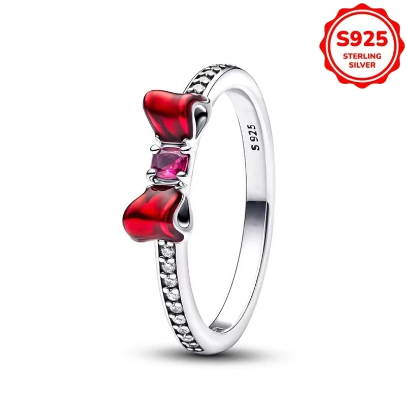 Women's S925 Silver Stackable Sun Moon Star Butterfly Ring Set
