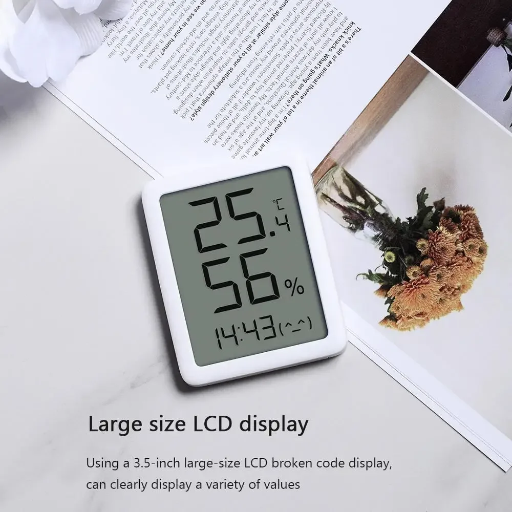 Miaomiaoce E-ink Screen LCD Large Digital display Thermometer Hygrometer Clock Timmer watch Temperature Humidity Sensor