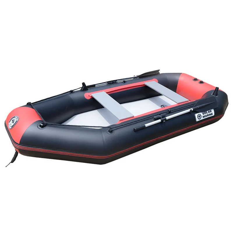 

4 Person PVC Air Deck Floor Rowing Boats 3 M 9.8ft Inflatable Kayak With 4 Life Vest And Oar Accessories