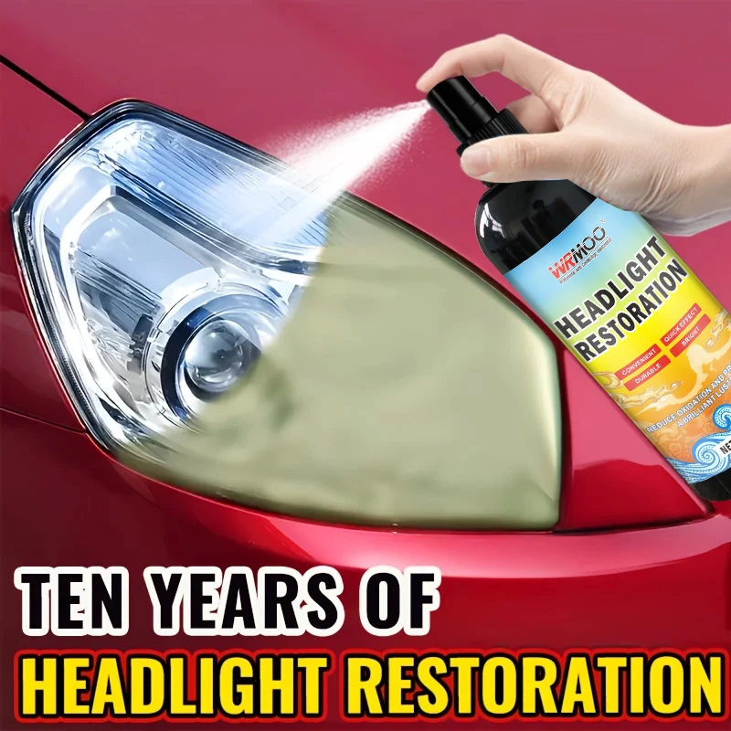 Car Headlight Restoration Cream – Removes Oxidation, Yellowing & Scratches, Restores Clear Clarity for All Vehicle Lights